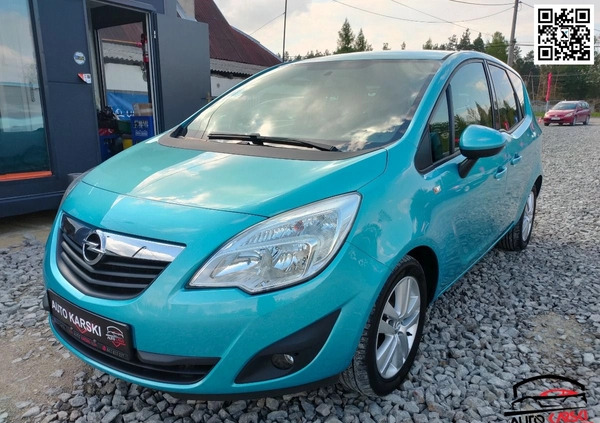 Opel Meriva cena 21500 przebieg: 202452, rok produkcji 2010 z Jeziorany małe 742